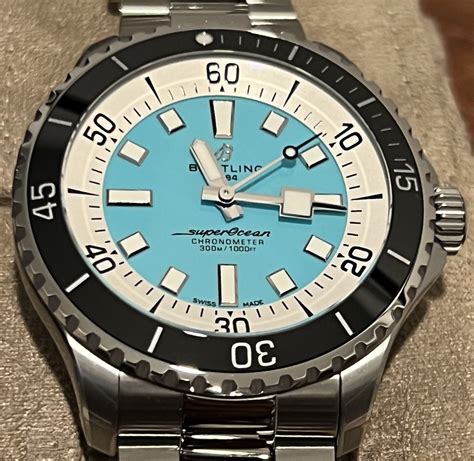 breitling superocean red|breitling superocean tiffany blue.